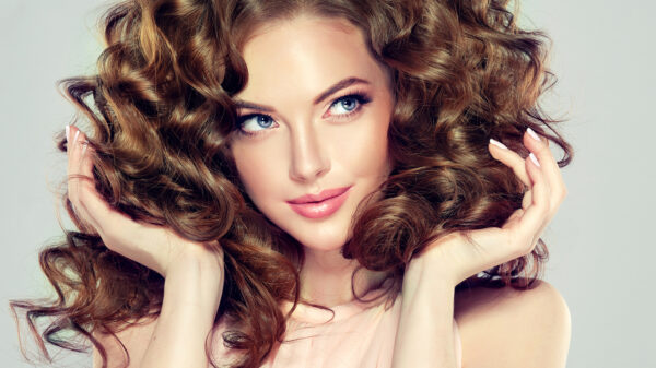 woman curls